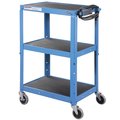 Global Industrial Steel Audio Visual & Instrument Cart Blue 113116BL